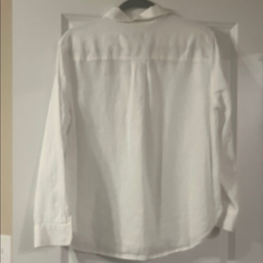 Women’s Loft Linen Shirt Size Medium Petite - Picture 3 of 3